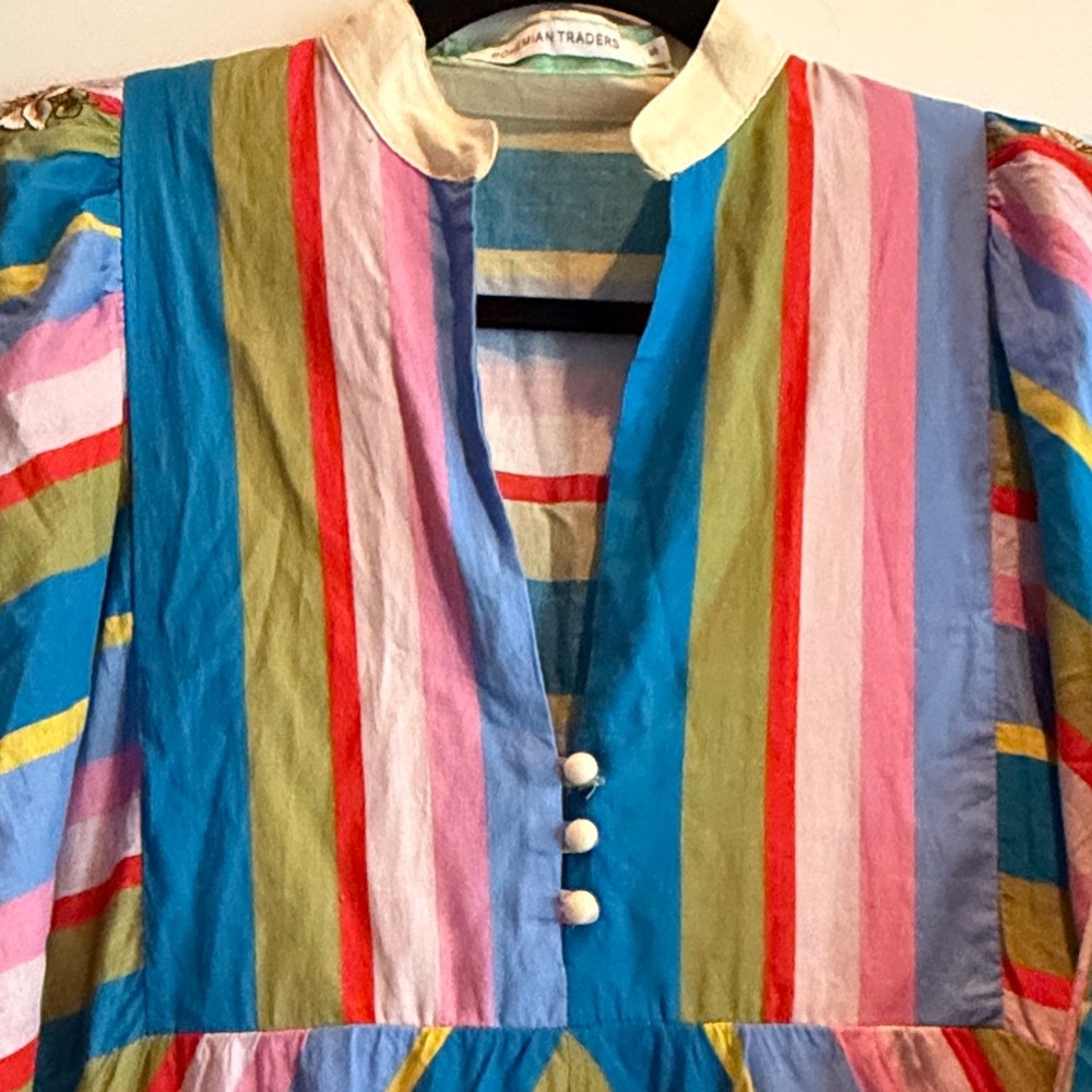 Bohemian Traders Multicolor Striped Maxi Dress - Picture 4 of 7